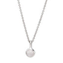 Rhd. sølvkæde SWEETS52 rosa quartz 5mm