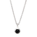 Rhd. sølvkæde SWEETS52 black onyx 5mm