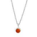 Rhd. sølvkæde SWEETS52 red onyx 5mm