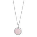 Rhd. sølv vedhæng SWEETS52 rosa quartz 11mm