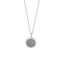 Rhd. sølv vedhæng SWEETS52  grey moon stone 11mm