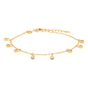 Forgyldt sølv armbånd GIANOR 3mm 17+3cm