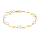 8kt. guldarmbånd m/perler