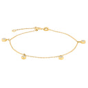 8 kt. guldarmbånd m/4 stk. cz i rørfatning