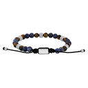 SON armbånd sodalite/yellow tiger eye og stål 6mm