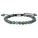 armbånd African Turquoise matt 19cm - 25cm
