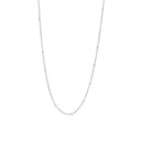 Rhodineret sølv kæde LINE52 45+5cm - 825 755
