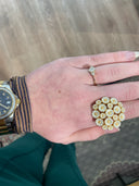 Marguerit ring m- Forgyldt sølv - 907075-19-M