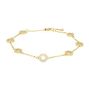Forgyldt sølv armbånd ANNANOR 6mm - 845 067-3