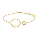 Forgyldt sølv armbånd DONNANOR 24mm - 846 005-3