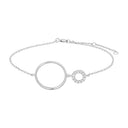 Rhodineret Sølv armbånd DONNANOR 24mm - 846 005