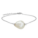 Rhodineret sølv armbånd BAROQUE52 ferskvandsperle 14mm - 849 000