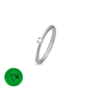 Ring, 8K, Hv. Lg Diamant 0,03Ct
