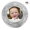 Tin fotoramme (rund) bondegård Ø18cm