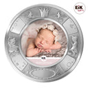 Tin fotoramme (rund) prinsesse Ø18cm