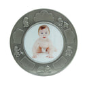 Fortinnet fotoramme (rund) m. piger