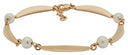 8kt. banan & perle(FVP)armbånd 18+2cm