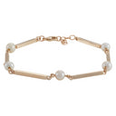 14kt pind & perle (FWP) armbånd 18+2 poli