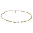 8kt. bur & perle (FWP) collier 42+3cm