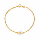 Marguerit armbånd 9mm - Forgyldt sølv - 901009-M