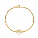 Marguerit armbånd 11mm - Forgyldt sølv - 9015030-M