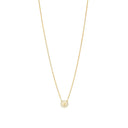 Marguerit collier 11mm - Forgyldt sølv - 902011-1-M