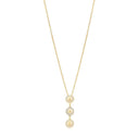 Marguerit collier 11mm -Forgyldt Sølv - 902011-3-L-M
