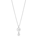 Marguerit collier 11+7.5mm - Sølv - 902012-H