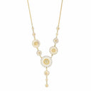 Marguerit "Y" collier mstr. - Forgyldt sølv - 902025-M
