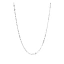 Collier med clips 45 cm sølv