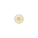 Marguerit broche 18mm - Forgyldt sølv - 904018-M