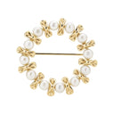 Broche med fvp. 4-4,5mm fg. 925