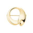 Broche med 2 blade 26mm fg. 925