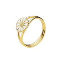 Marguerit ring 9mm - Forgyldt sølv - 907009-M