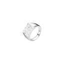 Ring mat rustik 13x11mm 925