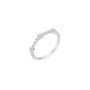 Ring Med Zirkonia Og Kugler Rhodineret 925