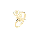 Marg. ring sommerfugl 7,5mm fg. 925