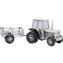 Fortinnet sparebøsse traktor m. vogn