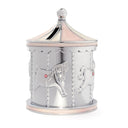 Forkromet sparebøsse lyserød karusel