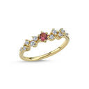 14kt. Twinkle Ring med Turmalin og 0,16ct. W-si