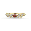 14kt. Twinkle Ring med Turmalin og 0,16ct. W-si