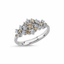 14kt. Twinkle ring med Brune og hvide Diamanter 0,51ct. w-si