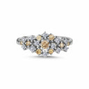 14kt. Twinkle ring med Brune og hvide Diamanter 0,51ct. w-si