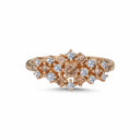14kt. Twinkle ring med Brune og hvide Diamanter 0,51ct. w-si