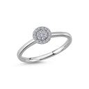 14kt. Sia ring med 0,17ct. W-si