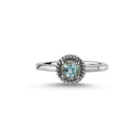 14kt. DARLING Ring med lyseblå topas