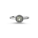 14kt. DARLING ring med grøn ametyst