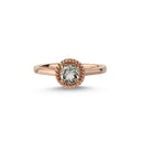 14kt. DARLING ring med grøn ametyst