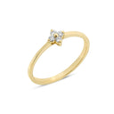 14kt. IRIS ring med 0,12ct. W-si