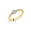14kt. Nellie Ring med 0,24ct. W-si
